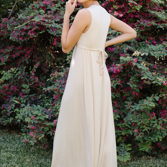 Rachel Pally Long Sleeveless Caftan in Cream - Picture 2 of 5